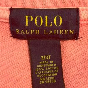 3 T Boys Polo Ralph Lauren Polo Shirt